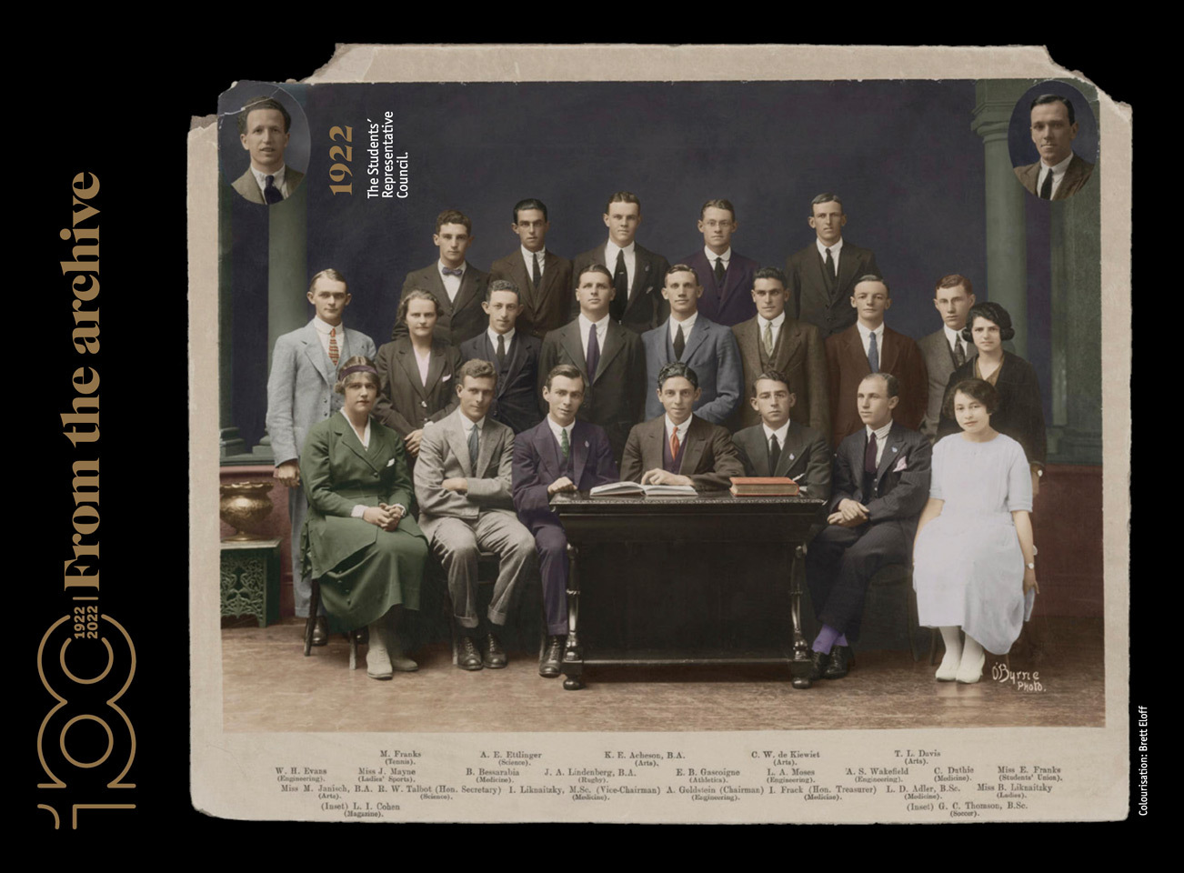 Colourisation of historical image, Wits Review, 2022
